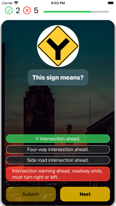 Iowa DMV Test 2024 Screenshots