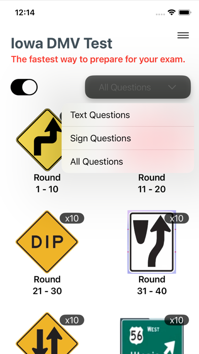 Iowa DMV Test 2024 Screenshots