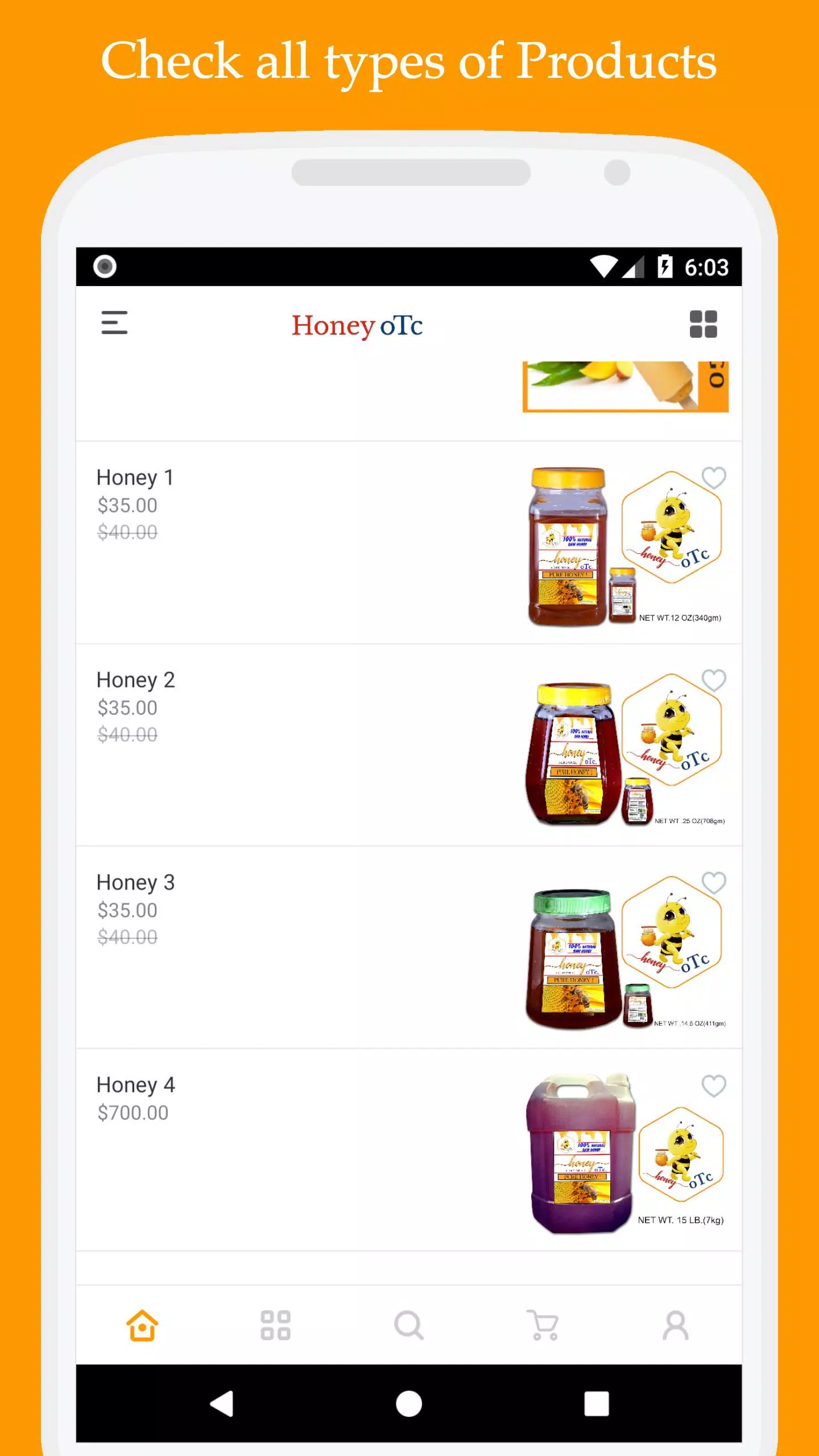 Captures d'écran de Honey oTc