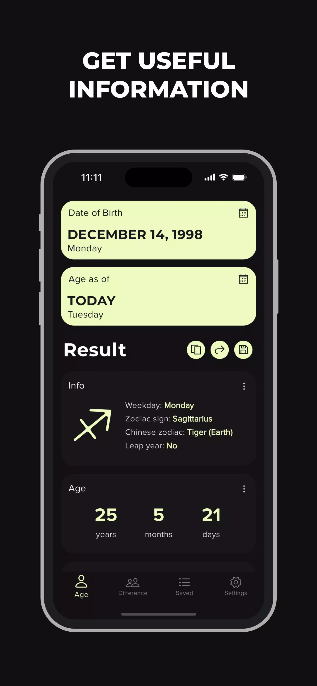 Age Calculator: Days Counter Screenshots