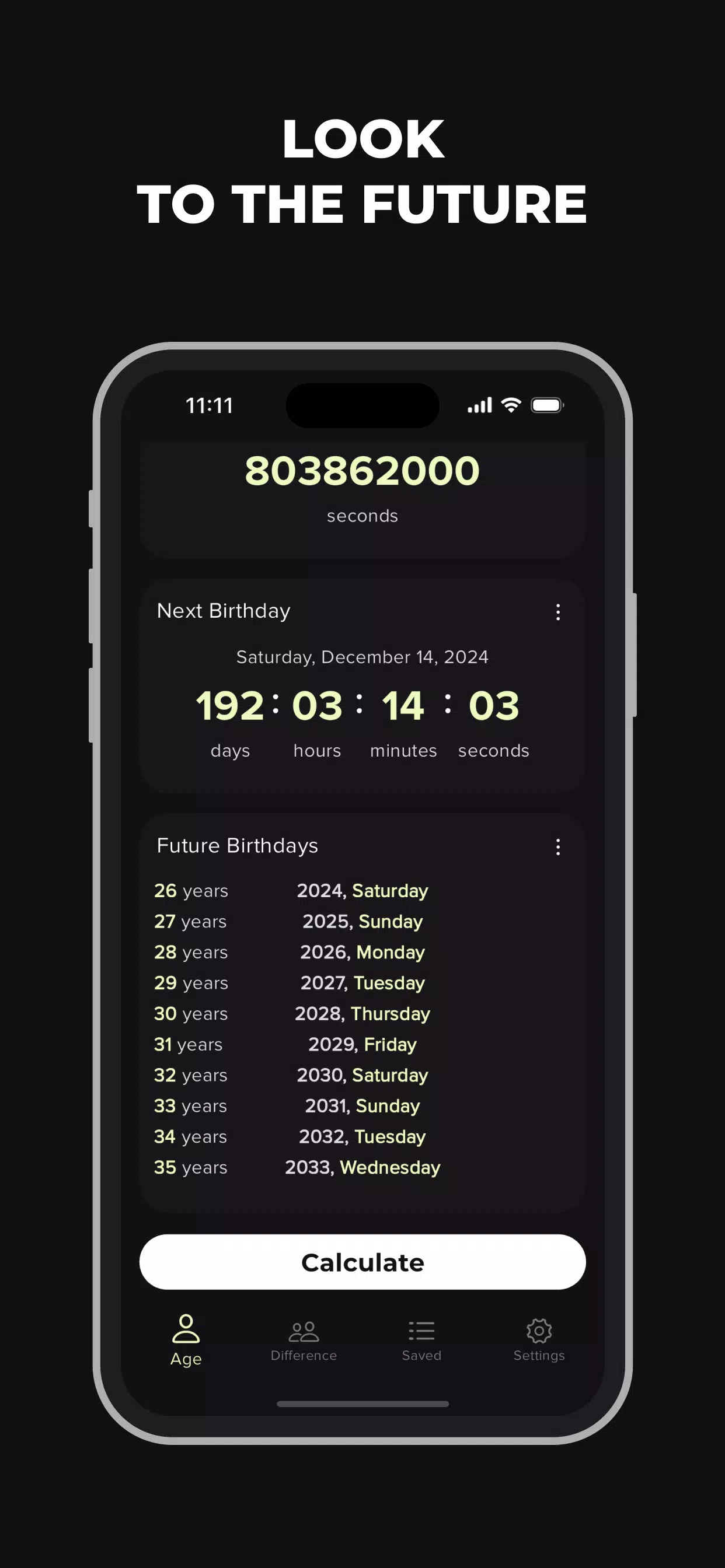 Age Calculator: Days Counter Screenshots