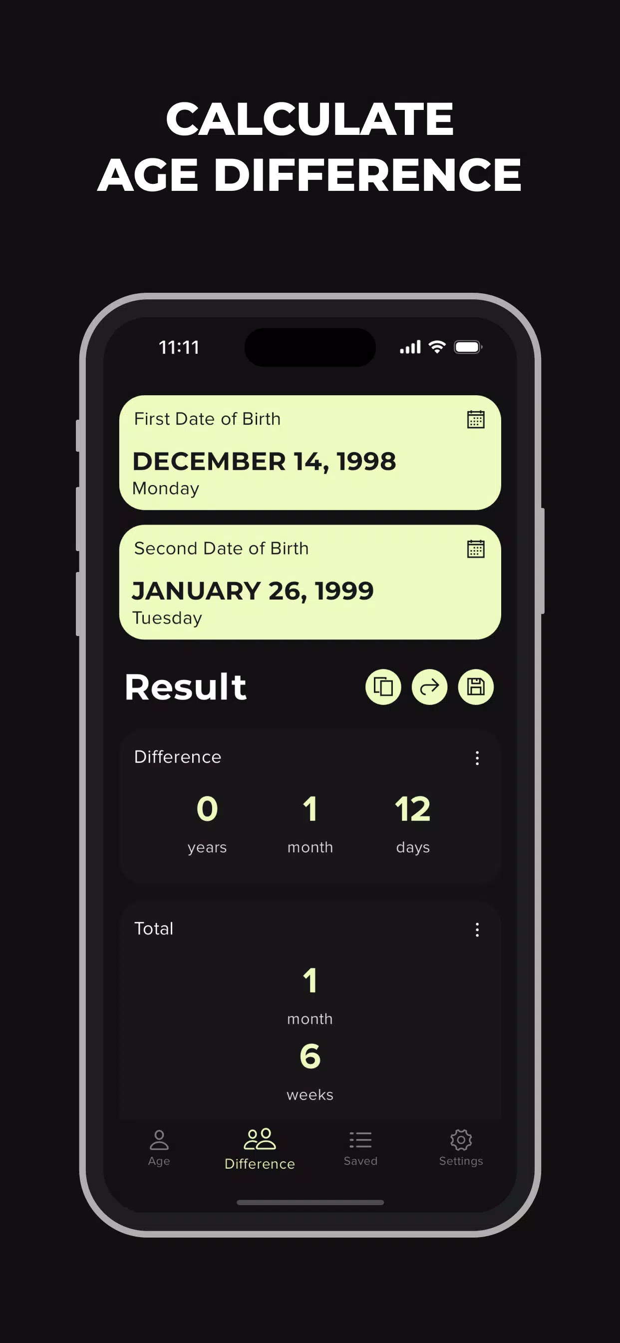 Age Calculator: Days Counter Screenshots