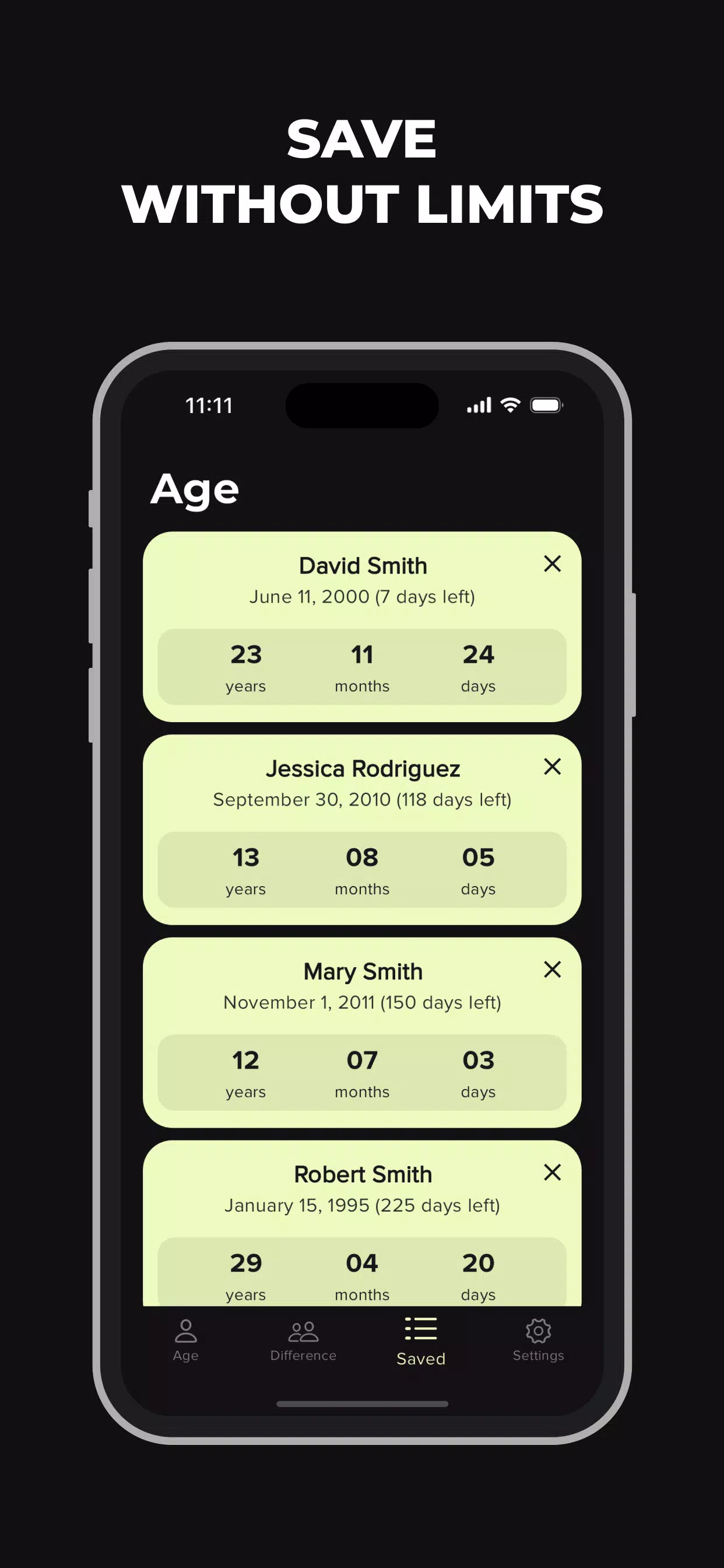 Age Calculator: Days Counter Screenshots
