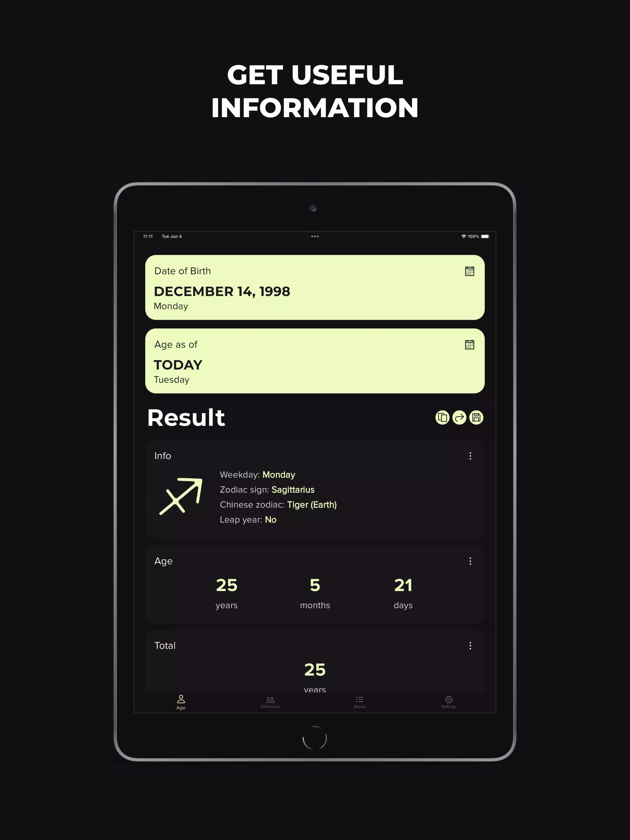 Age Calculator: Days Counter Screenshots