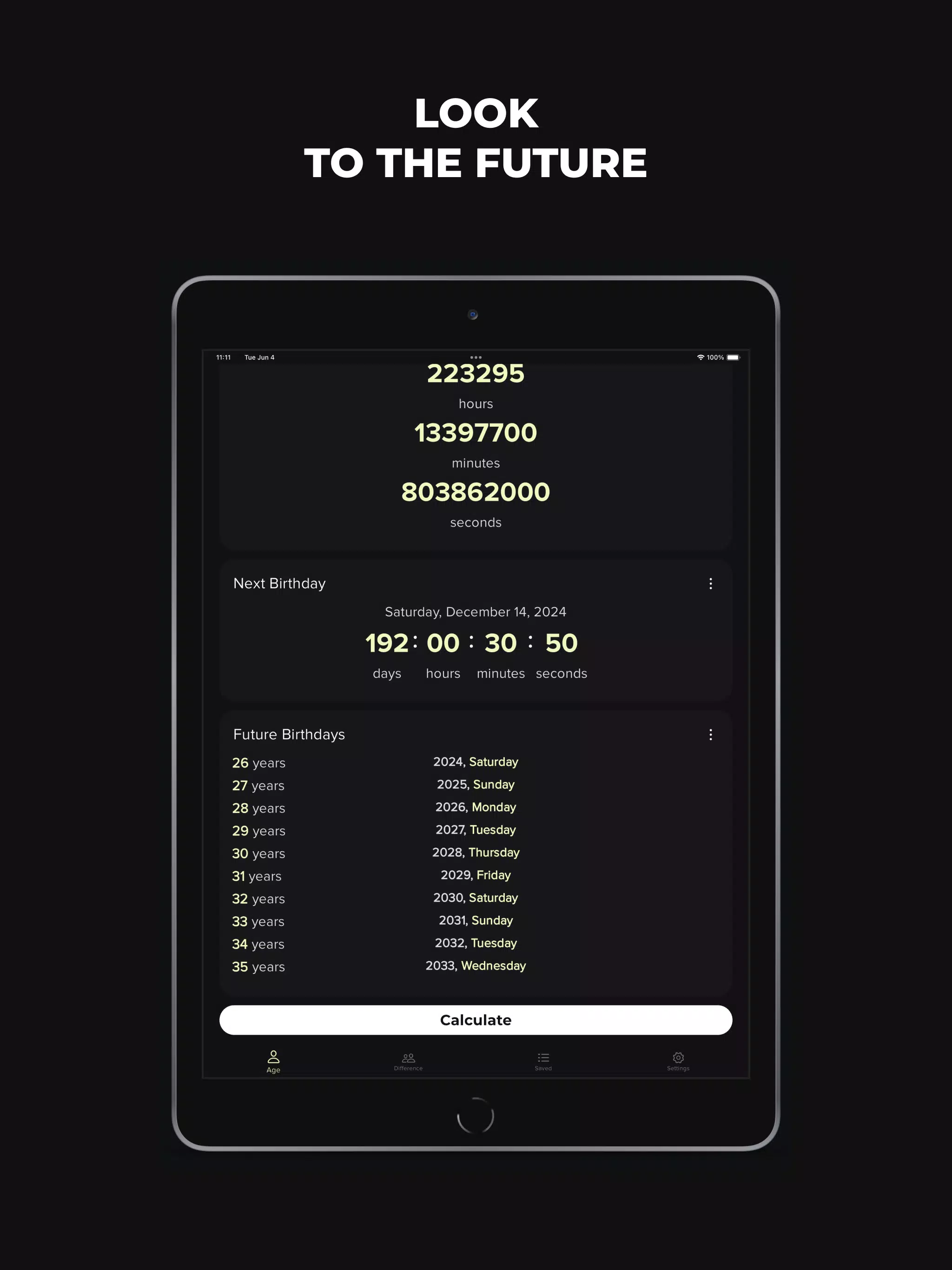 Age Calculator: Days Counter Screenshots