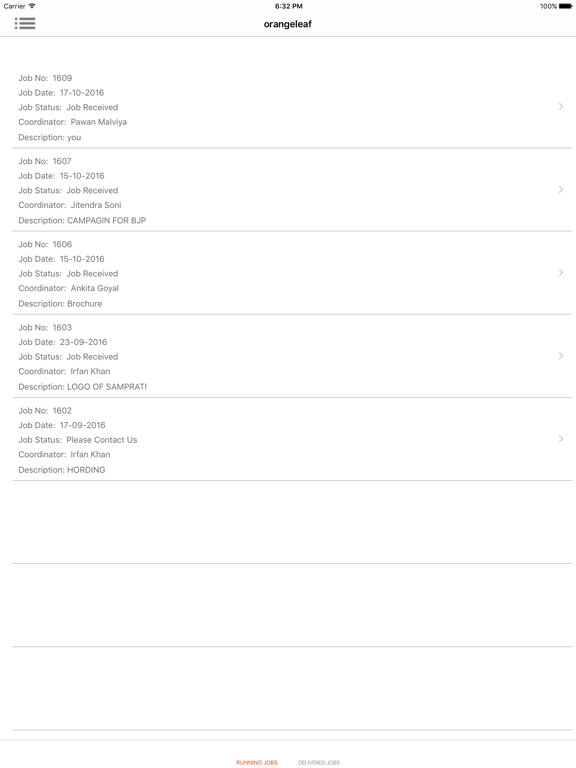orangeleaf iPad Screenshots