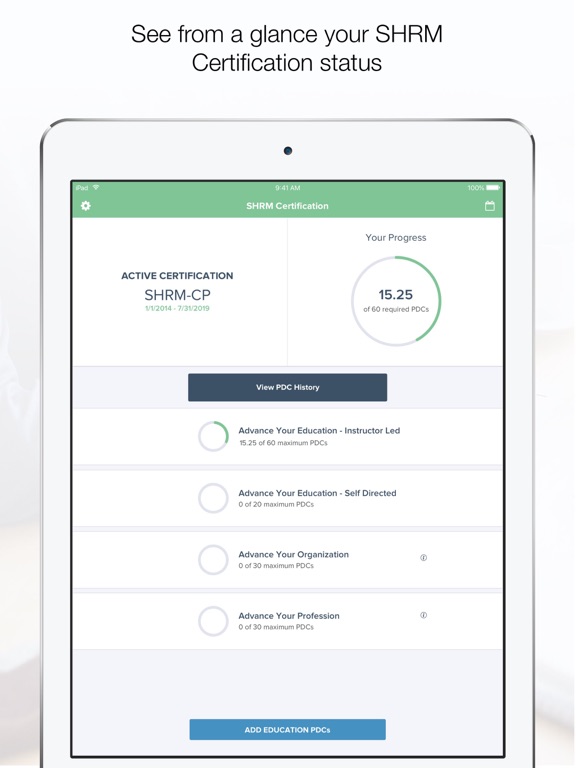SHRM Certification iPad Screenshots