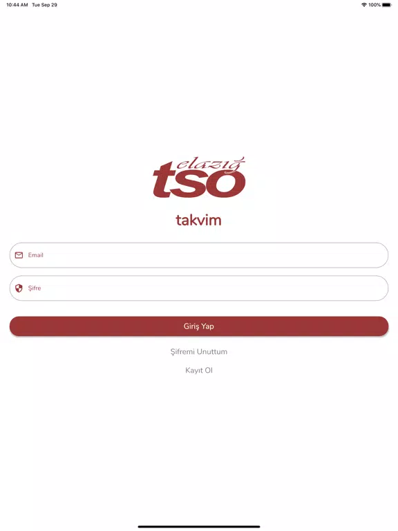 Elazığ TSO Takvim iPad Ekran Görüntüleri