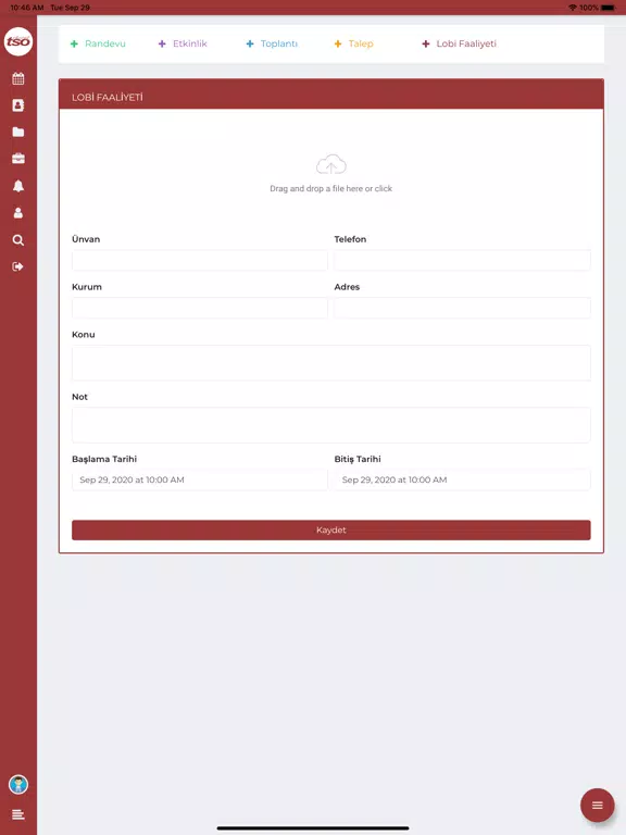 Elazığ TSO Takvim iPad Ekran Görüntüleri