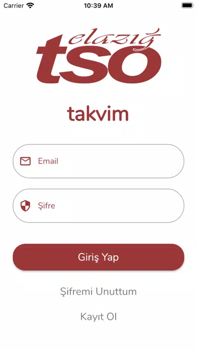 Elazığ TSO Takvim Ekran Görüntüleri
