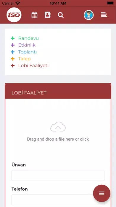 Elazığ TSO Takvim Ekran Görüntüleri