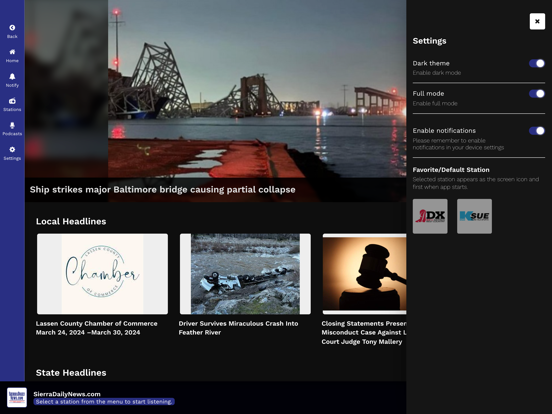 Sierra Daily News iPad Screenshots