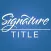 Signature Title Bottomline