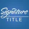 Signature Title Bottomline
