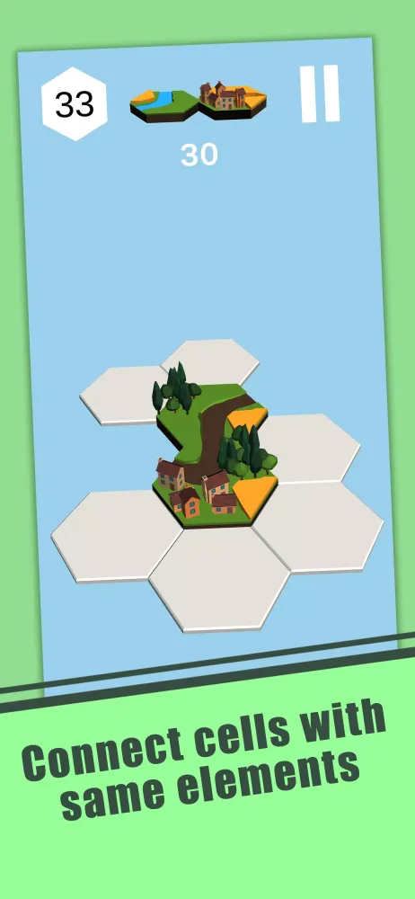 Hexatopia: the puzzle game Screenshots