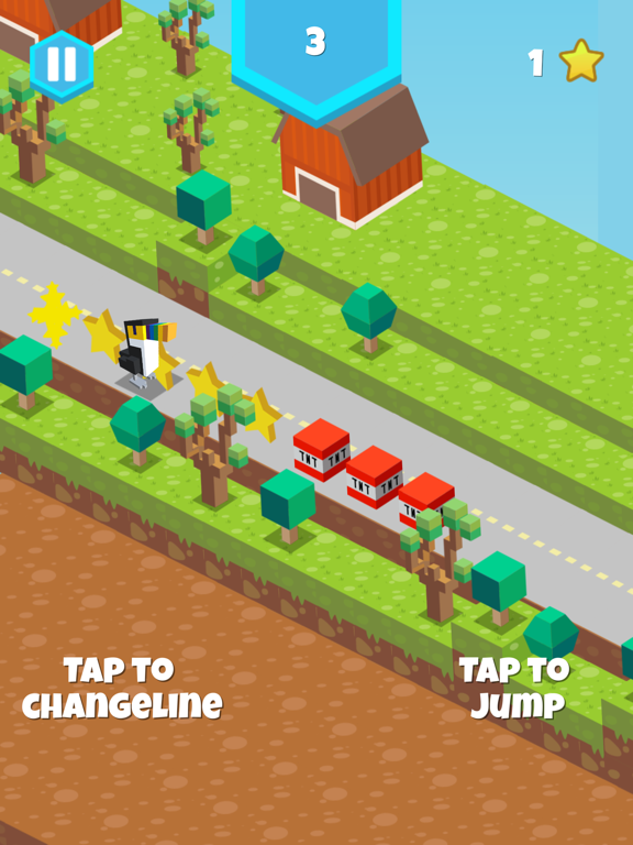 blocky endless risky road running arcade hopper iPad Screenshots