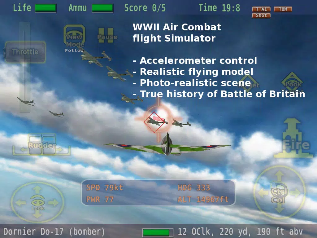 Capturas de tela do Air Battle of Britain HD Lite iPad 
