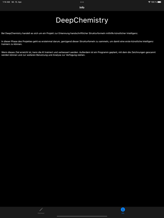 DeepChemistry iPad Screenshots