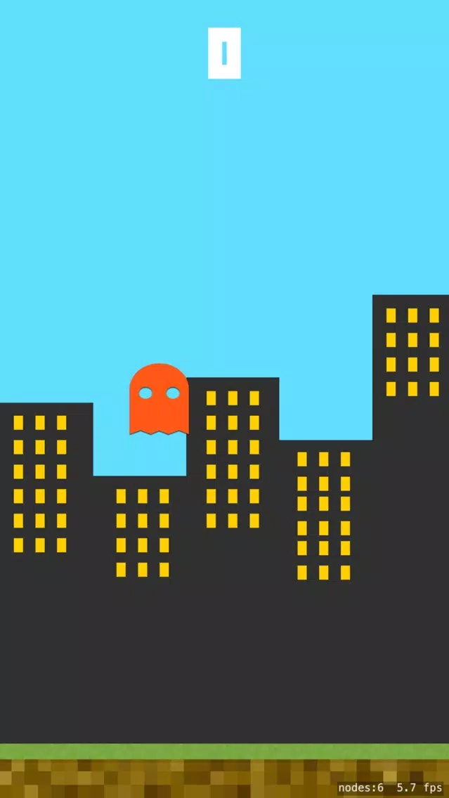 ภาพหน้าจอของ The Flappy Ghost Game