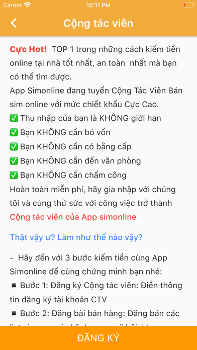 Sim online - app sim số đẹp Screenshots