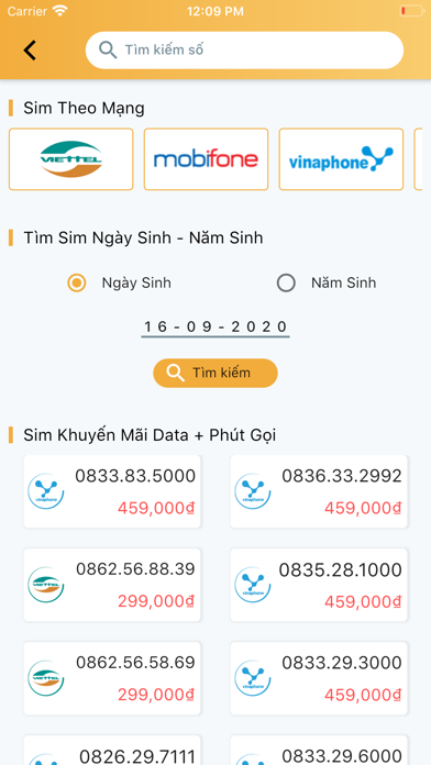 Sim online - app sim số đẹp Screenshots