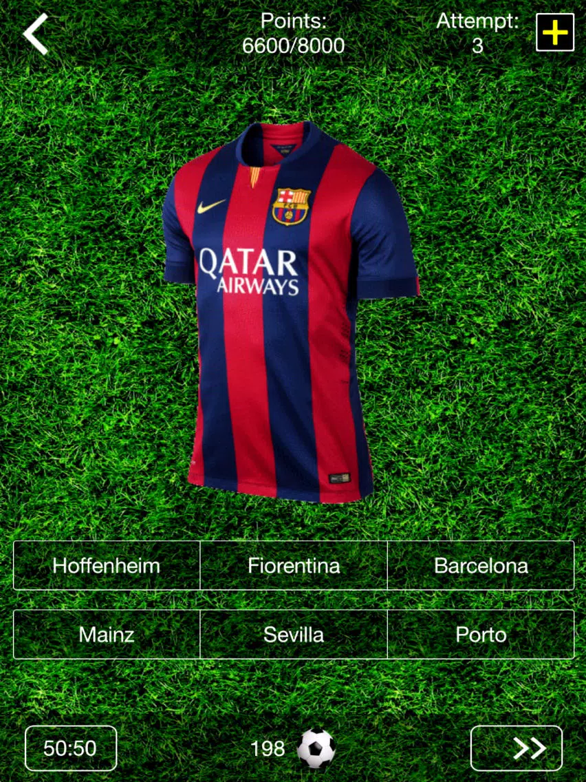 Football Quiz 2015 - Guess the Football Club Shirt! iPad Screenshots