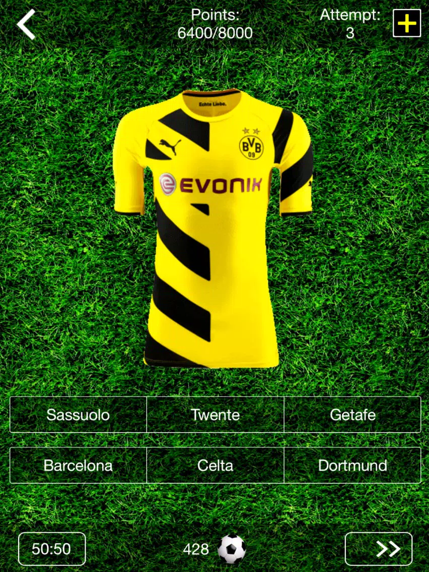 Football Quiz 2015 - Guess the Football Club Shirt! iPad Screenshots