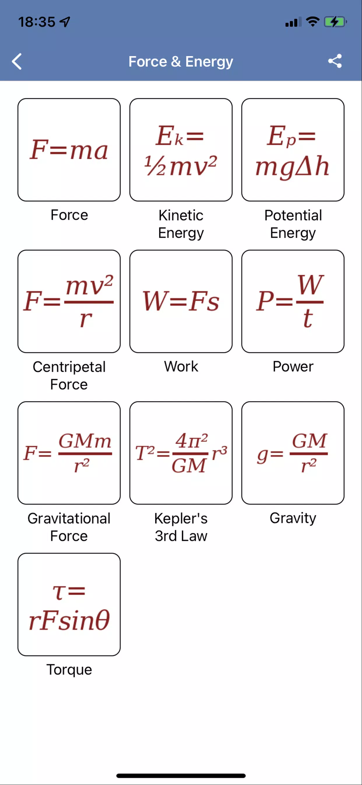 Physics Questions Screenshots