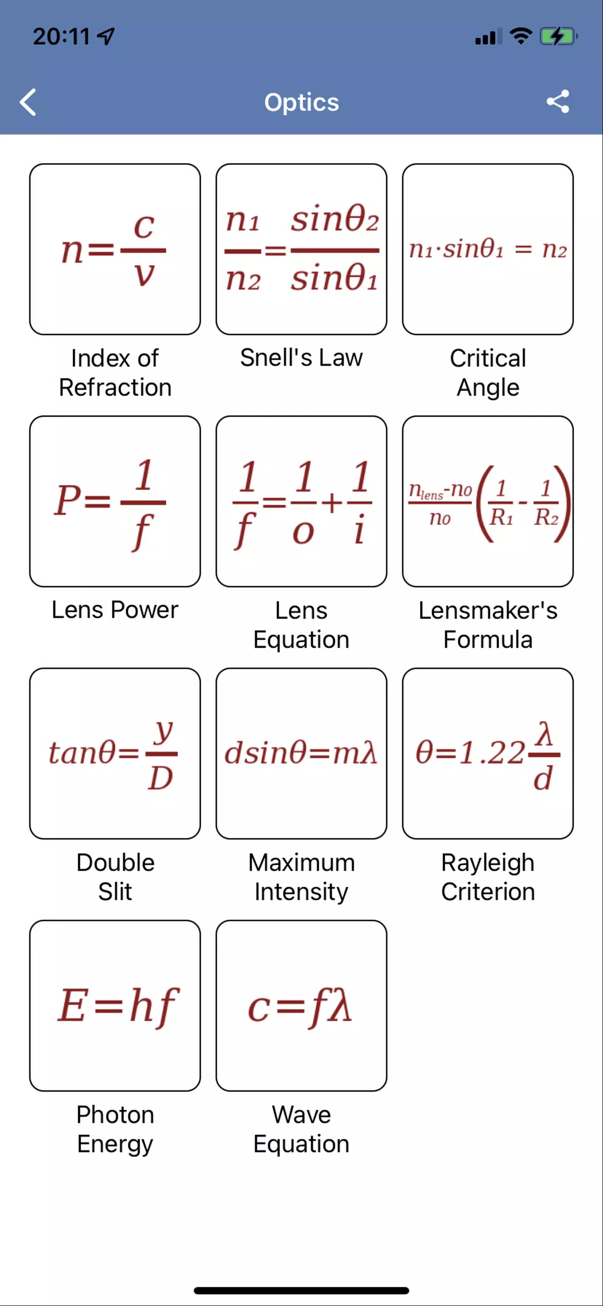 Physics Questions Screenshots
