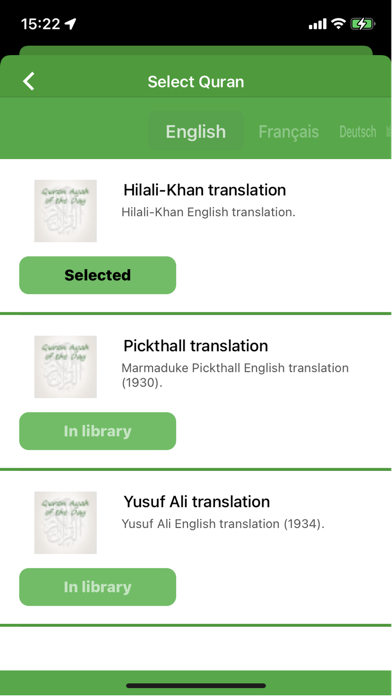 Quran Ayah of the Day应用截图