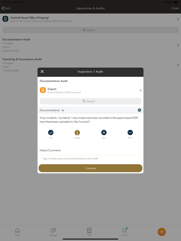 SetConnect iPad Screenshots