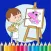 Baby Animal Cute Paint and Coloring Book - Free Games For Kids