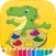 Dinosaur Paint and Coloring Book - Free Games For Kids