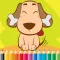 Dog Coloring Book For Kids: Drawing & Coloring page games free for learning skill