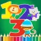 123 Coloring Book for children age 1-10: Learn to write and color numbers with each coloring pages game free