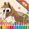 My Pony Coloring Book for children age 1-10: Games free for Learn to use finger while coloring with each coloring pages