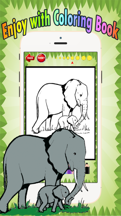 Wild animals Coloring Book: These cute zoo animal coloring pages provide learning skill games free for children and toddler any age Screenshots