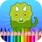 Toddler Dinosaur Coloring Game