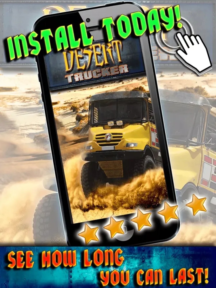 A Desert Trucker - Real Lorry And Truck Driver Offroad Chase Racing Games 3D FREE iPad Screenshots