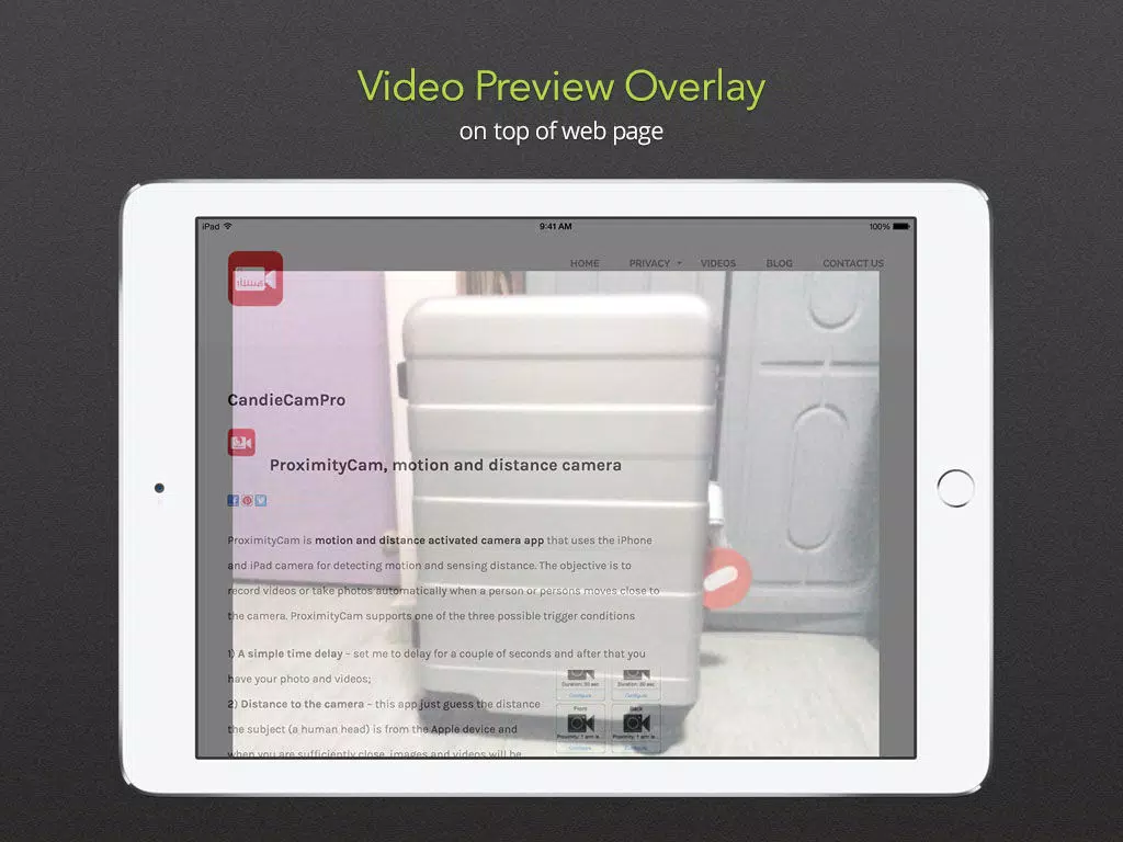 Motion CandidCam+ Lock.down to keep Secret Photo & Video safe using Secure Album Vault with self destruct protect.ion iPad Screenshots