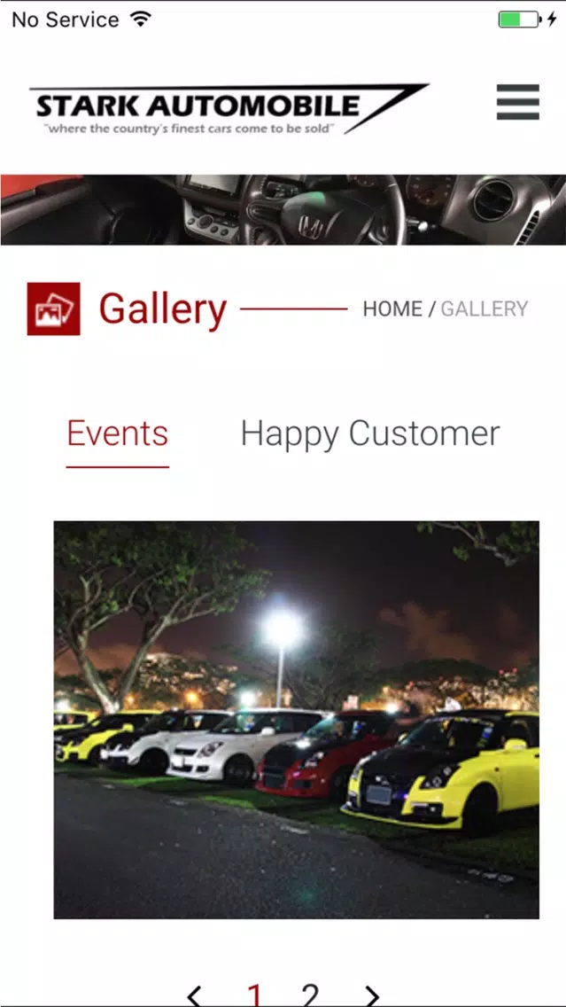 Stark Automobile Listing Screenshots