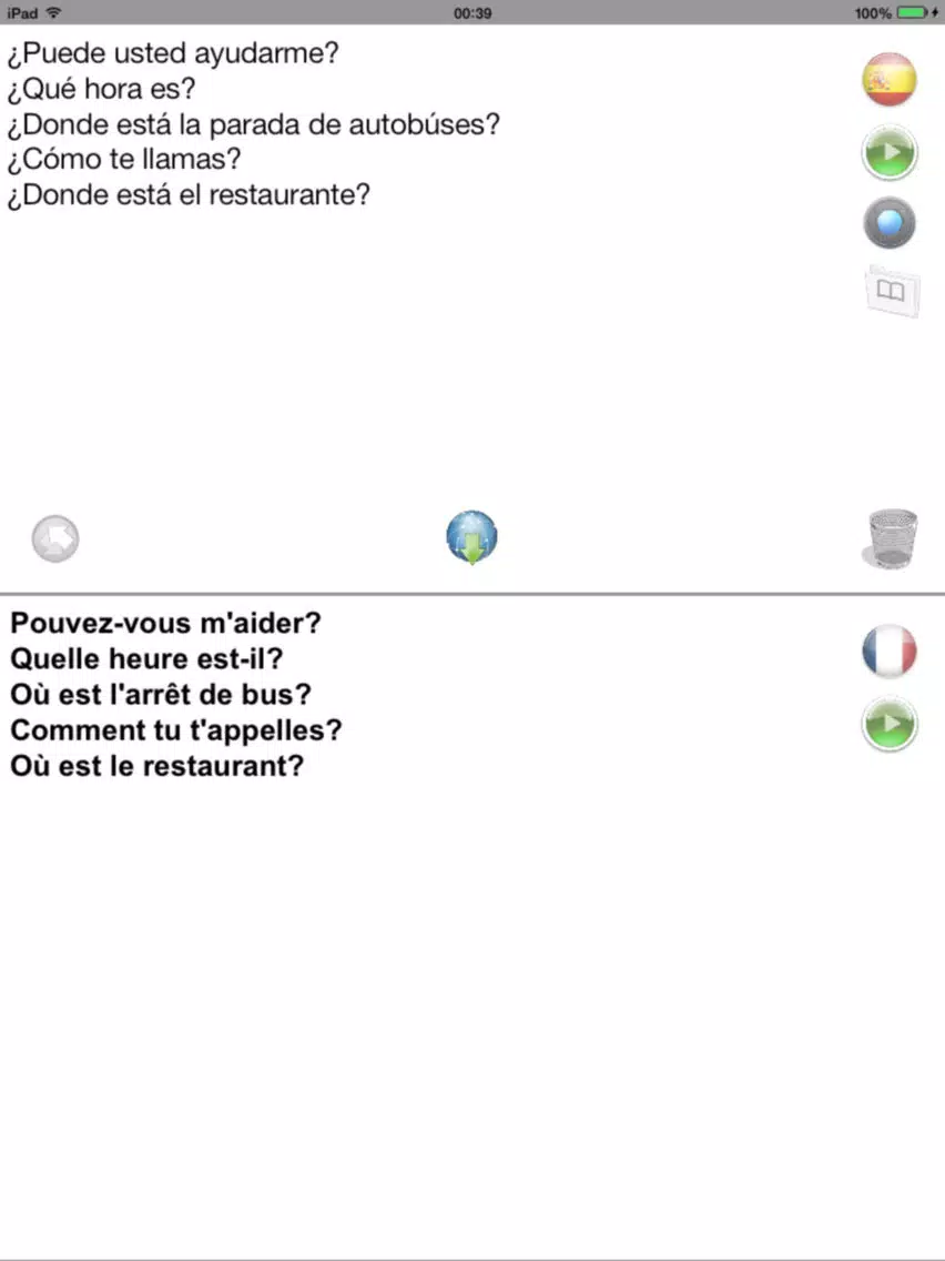 Fr-Es Offline Photo Translator and Dictionary with Voice - translate text and pictures without Internet between French and Spanish iPad Screenshots
