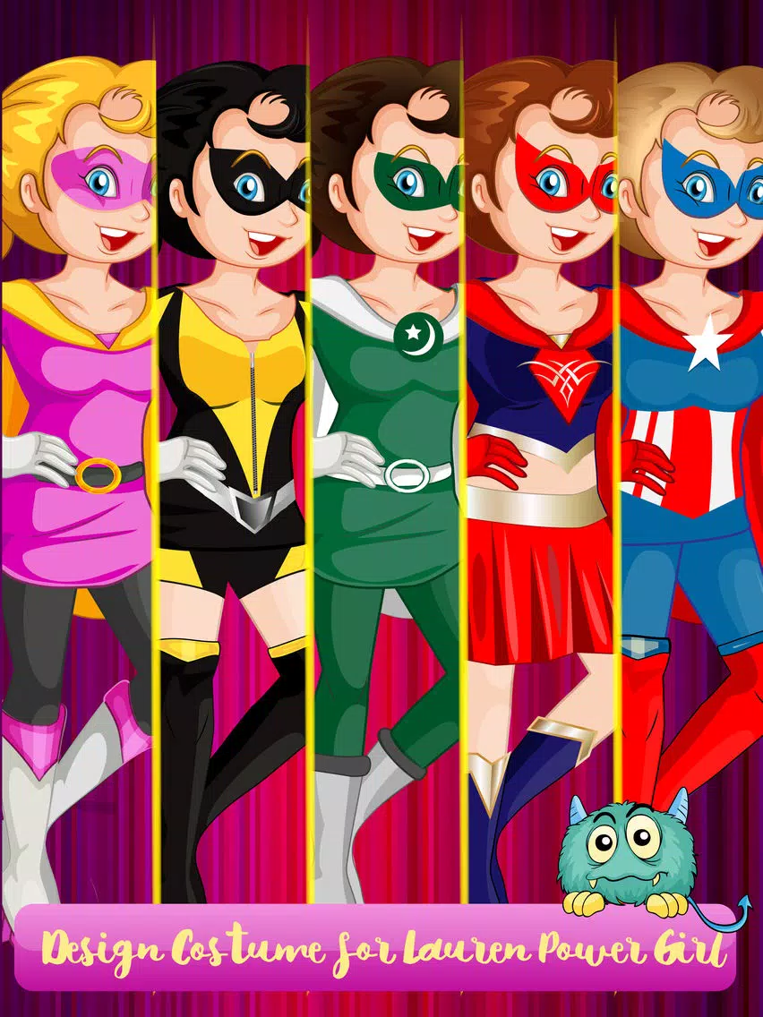 Captures d'écran de Power Girls Dress Up - Lovely Costumes Design Game For Girls iPad