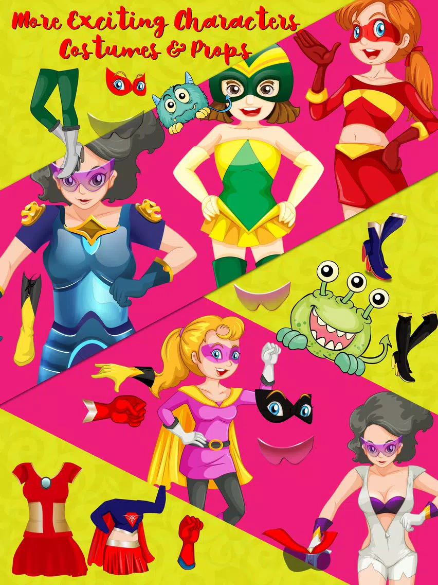 Captures d'écran de Power Girls Dress Up - Lovely Costumes Design Game For Girls iPad