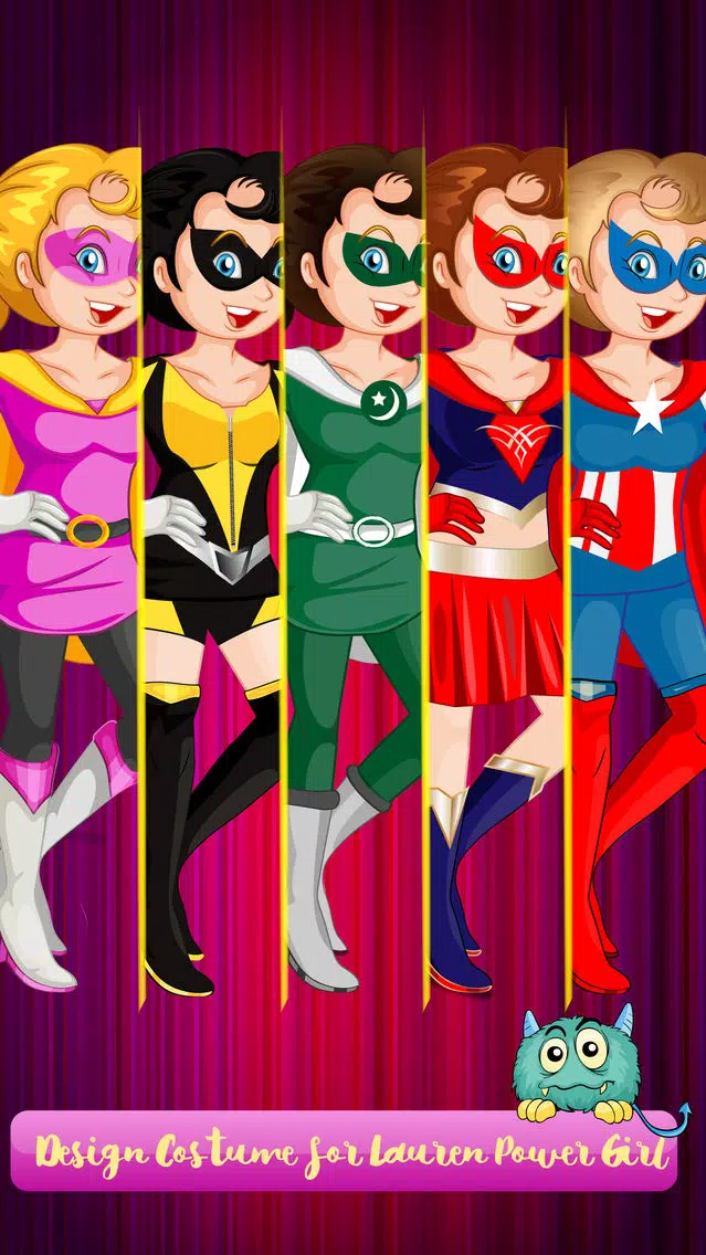 Captures d'écran de Power Girls Dress Up - Lovely Costumes Design Game For Girls