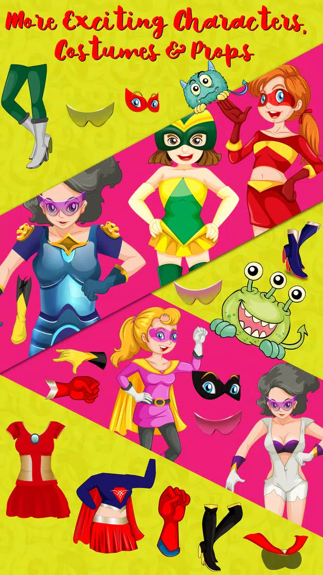 Captures d'écran de Power Girls Dress Up - Lovely Costumes Design Game For Girls