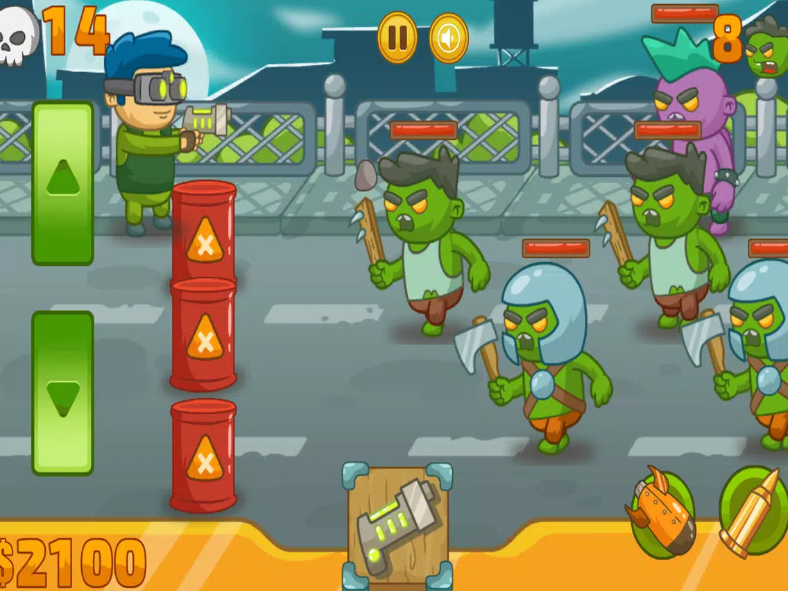 Screenshot di Zombie Defense - Halloween Night iPad 