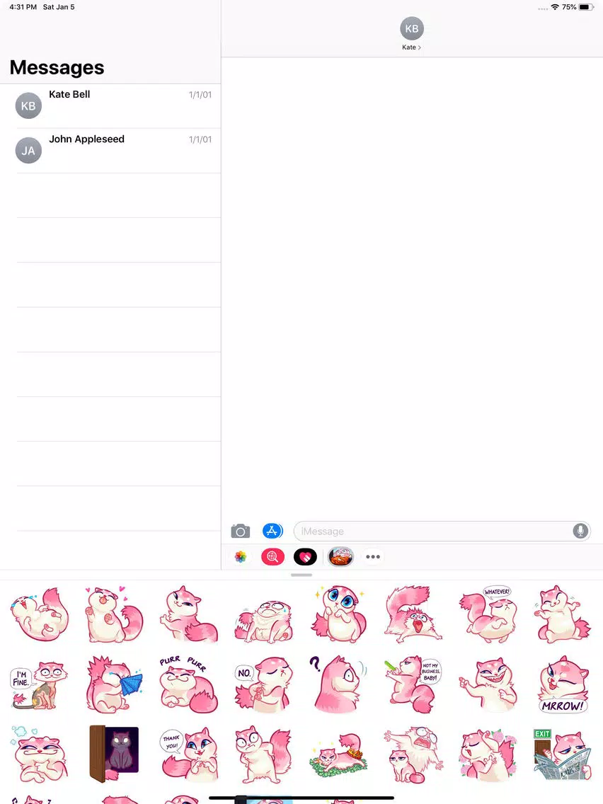 Nala Cat Stickers Pack iPad Screenshots