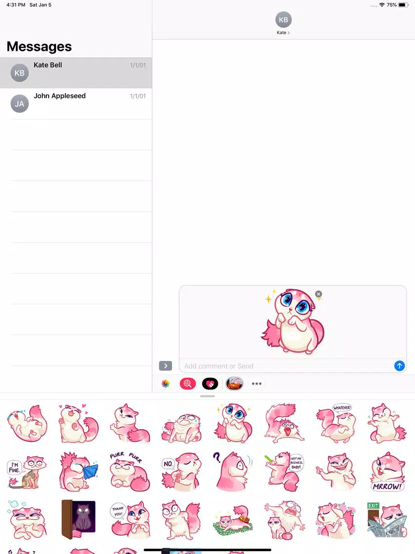 Nala Cat Stickers Pack iPad Screenshots