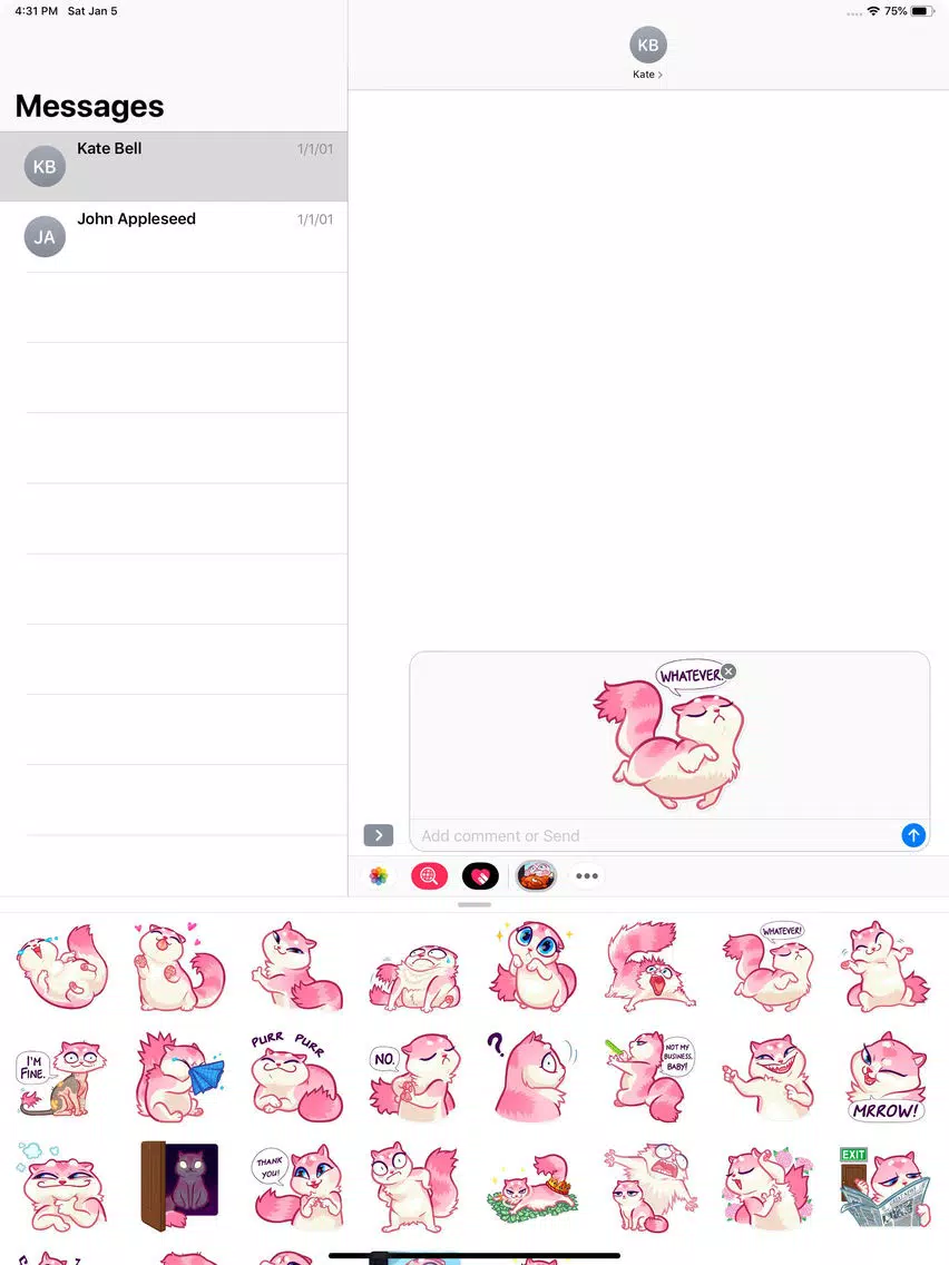 Nala Cat Stickers Pack iPad Screenshots